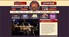 Desktop Screenshot of kingbiscuitfestival.com