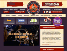 Tablet Screenshot of kingbiscuitfestival.com